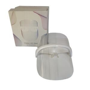 7 Color LED Face Mask Light Therapy Skin Care USB Powered With Box